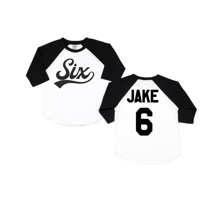 Six Baseball Raglan