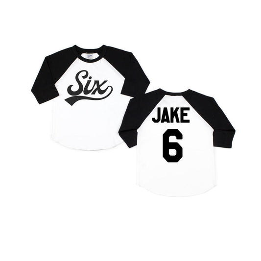Six Baseball Raglan