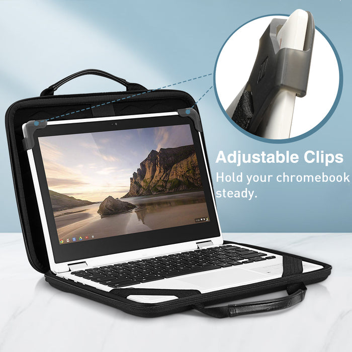 Sleeve Case for MacBook Neo, Briefcase Shoulder Bag for 11.6-inch Chromebook with Accessory Pouch | Fintie
