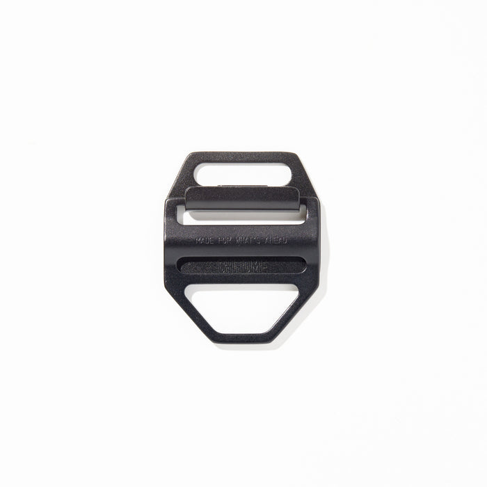 New large 2 inch swappable slider buckle in black #color_black