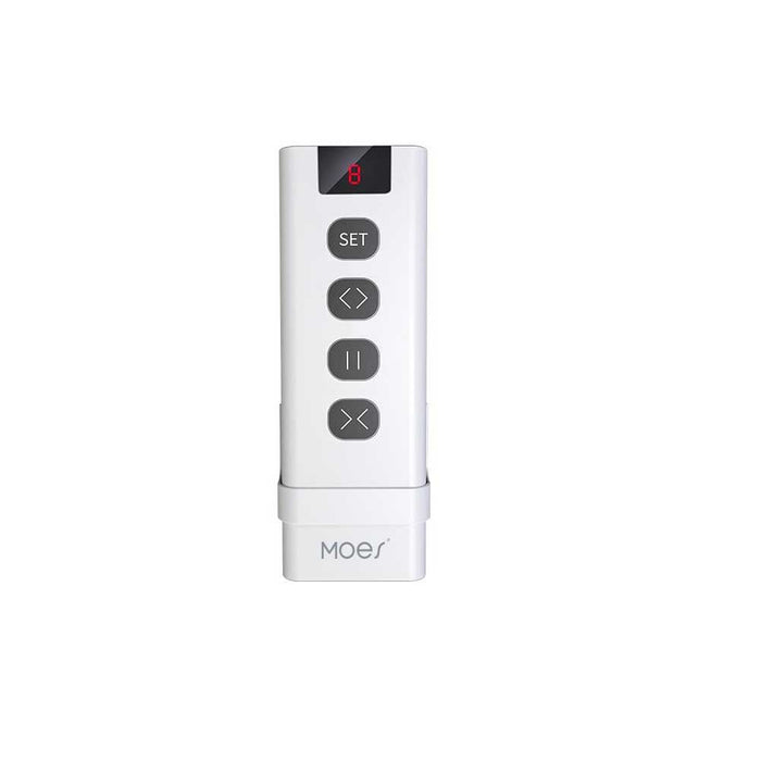Two versions available with single channel and 9 channels.Use this remote with our Moes curtain switch and curtain switch module only - MOES