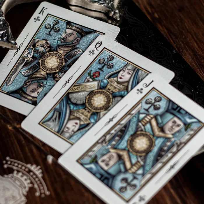 Sovereign Playing Cards Exquisite White Playing Cards by Black Ink Branded