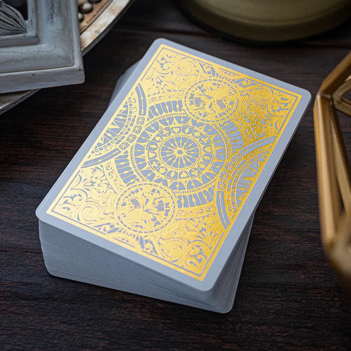 Sovereign Playing Cards Exquisite White Playing Cards by Black Ink Branded