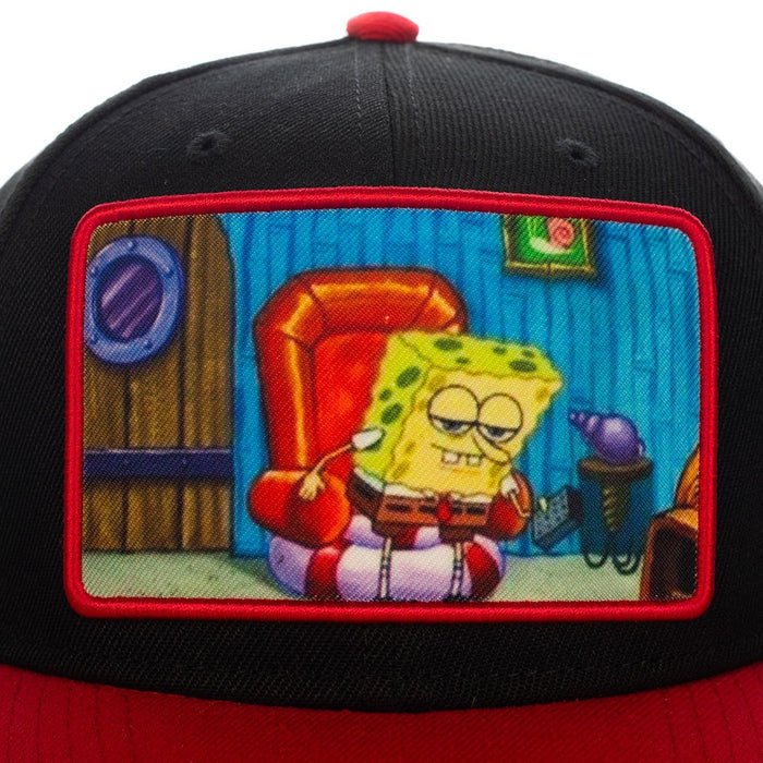 Spongebob Sublimated Patch Pre-Curved Snapback - Kryptonite Character Store
