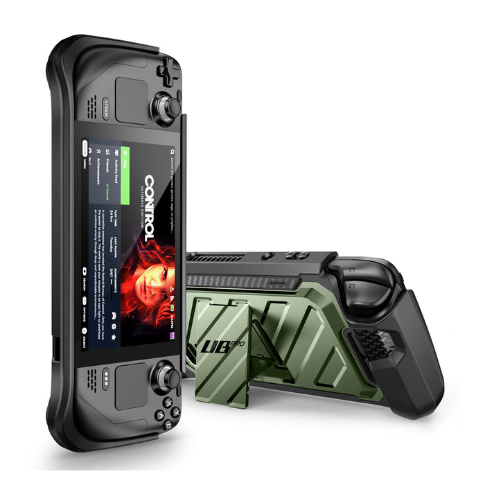 Steam Deck Unicorn Beetle PRO Rugged Kickstand Case(open box)-Metallic Green
