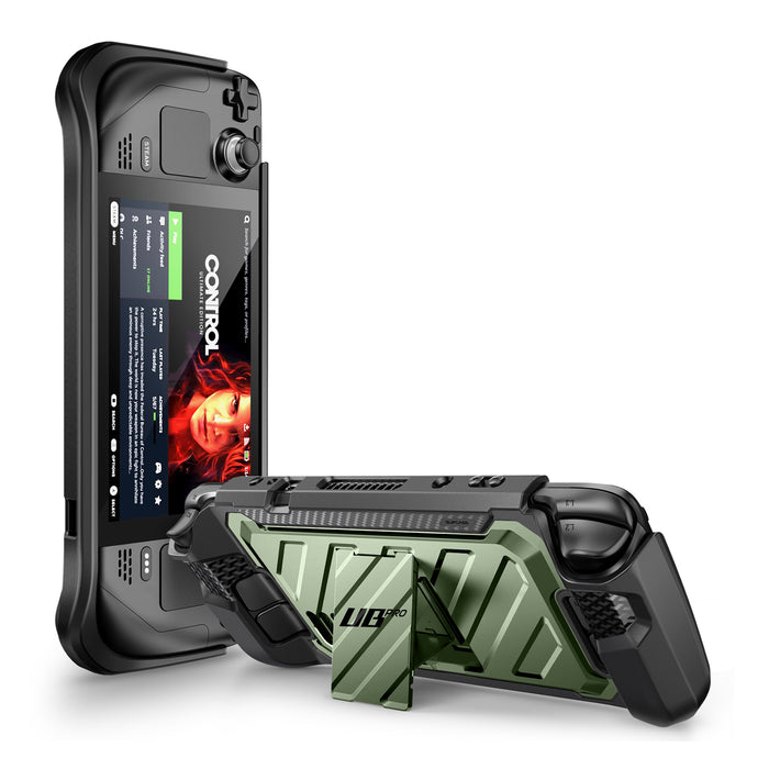 Steam Deck Unicorn Beetle PRO Rugged Kickstand Case(open box)-Metallic Green