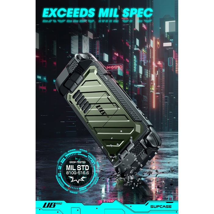 Steam Deck Unicorn Beetle PRO Rugged Kickstand Case(open box)-Metallic Green