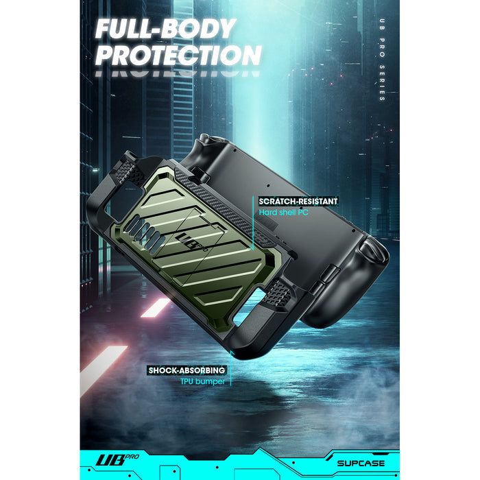 Steam Deck Unicorn Beetle PRO Rugged Kickstand Case(open box)-Metallic Green
