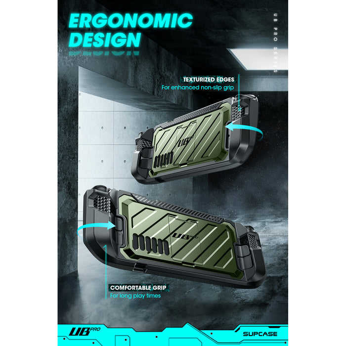 Steam Deck Unicorn Beetle PRO Rugged Kickstand Case(open box)-Metallic Green
