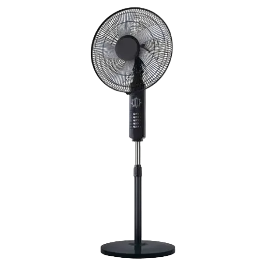 Stork Stand Fan, 18Inch, 5Blades, 3Speeds, 70Watts, Black