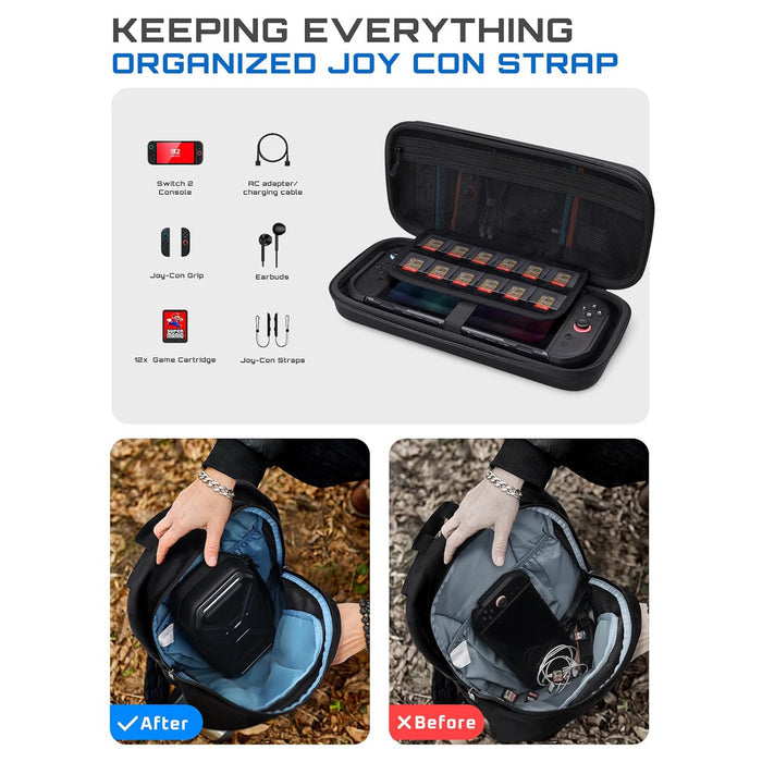 SUPCASE Travel Carrying Case(open box) - Black