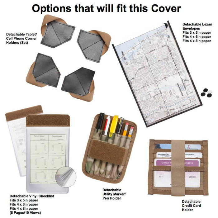 Tactical 3-Ring Cover System (Fits 0.5in-1in Binders)