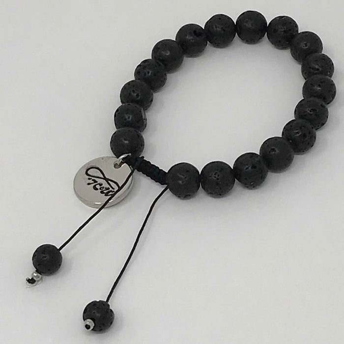 TCoU  Engraved Black Lava Rock Bracelet, Represents Healing Powers!!