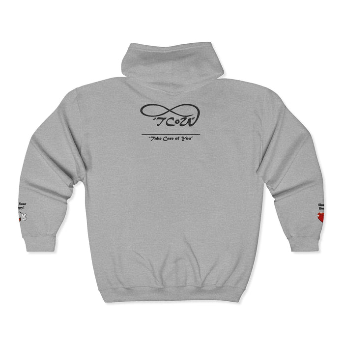 TCoU-Take Care of You, Full Zip Sweatshirt, Unisex Heavy Blend™ (cotton/polyester blend)