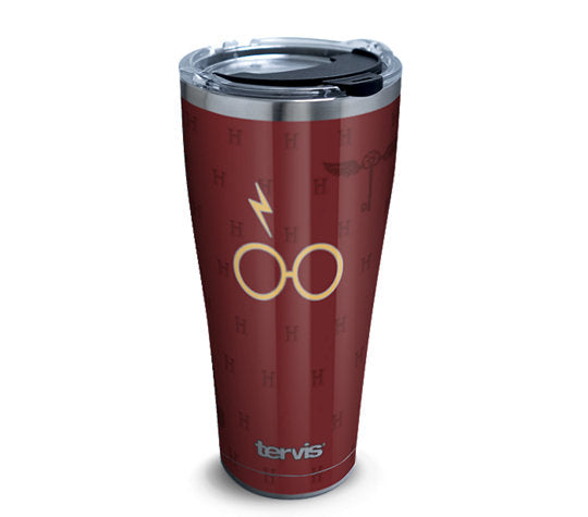 Tervis Harry Potter - Maroon and Gold Glasses Stainless Steel with Hammer Lid