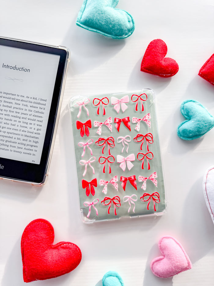 Textured Bows Kindle Paperwhite Case – Coquette E-Reader Cover