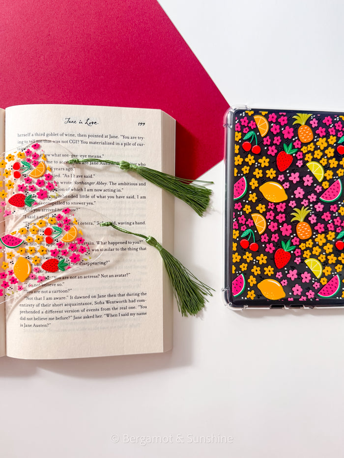 Tutti Frutti Sunshine Kindle Case and/or Bookmark [Combined Listing]