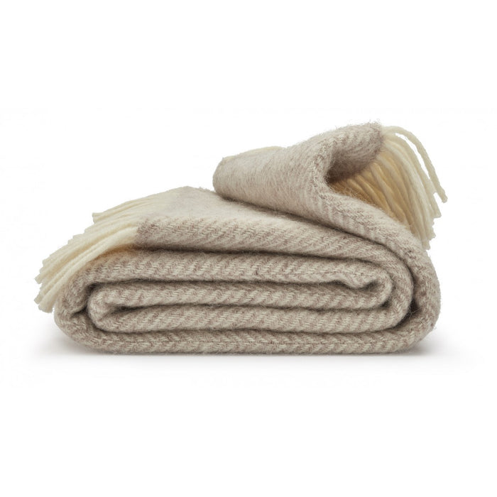 Tweedmill Fishbone Throw - Hazel