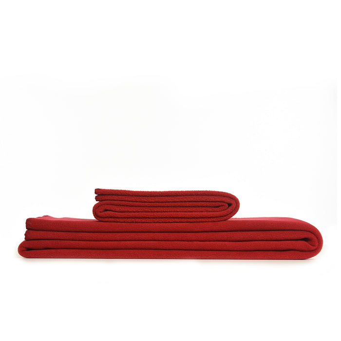 Tweedmill Fleece Throw - Red