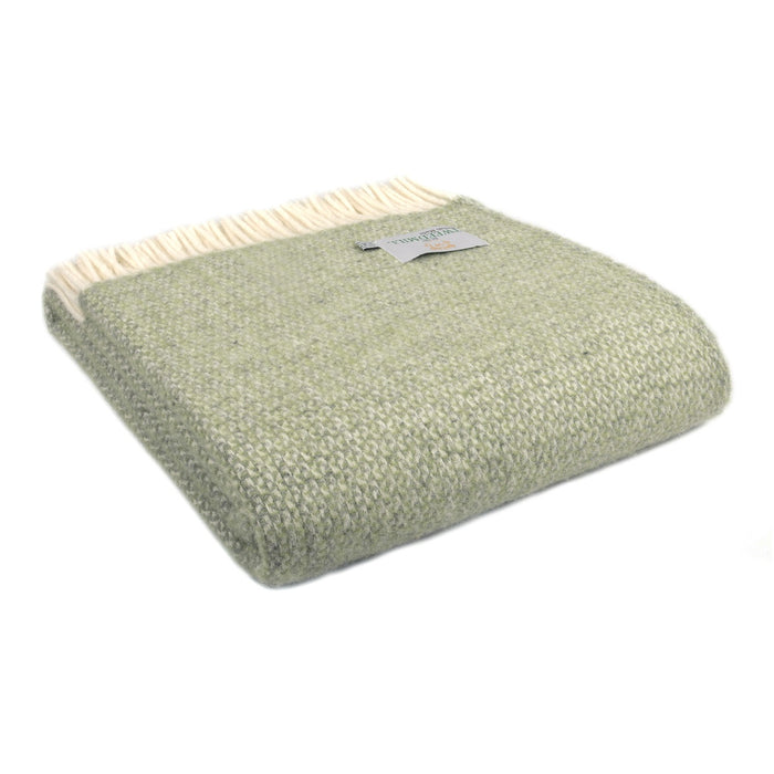 Tweedmill Illusion Throw - Green & Grey