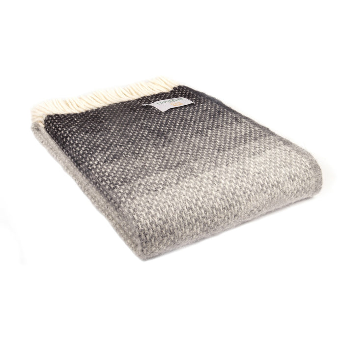 Tweedmill Ombre Throw - Pebble