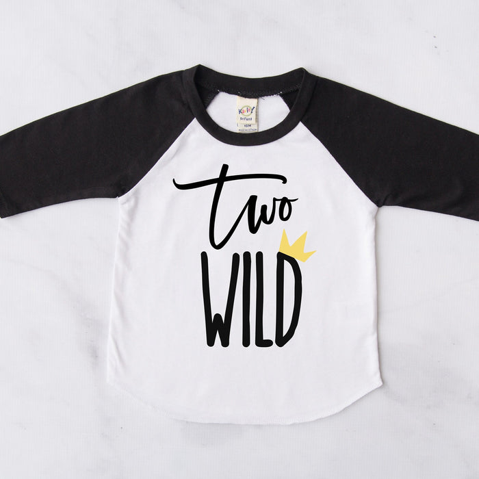 "Two Wild" Second Birthday Baseball Raglan