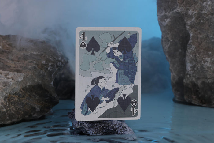 Urashima Tarou Playing Cards Blue Oragami Edition