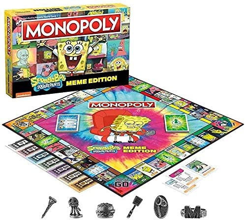 USAopoly Monopoly: Spongebob Squarepants - Meme Edition - Kryptonite Character Store