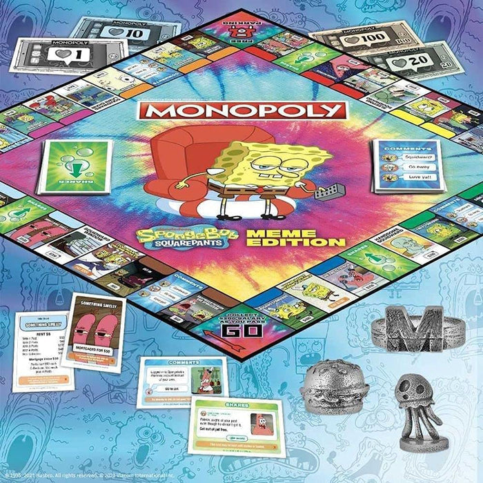 USAopoly Monopoly: Spongebob Squarepants - Meme Edition - Kryptonite Character Store