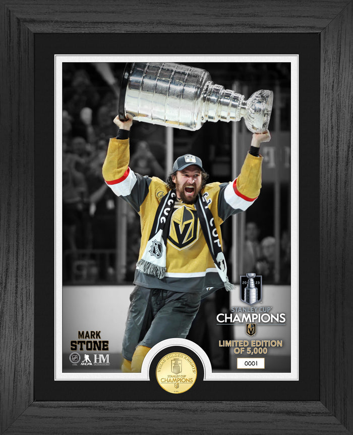 Vegas Golden Knights 2023 Stanley Cup Champions Framed Captain Mark Stone Photo - Vegas Team Store