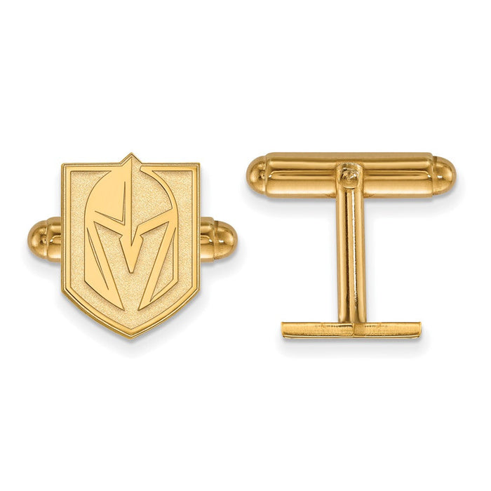 Vegas Golden Knights SS 14k Yellow Gold Plated Cuff Links - Vegas Team Store