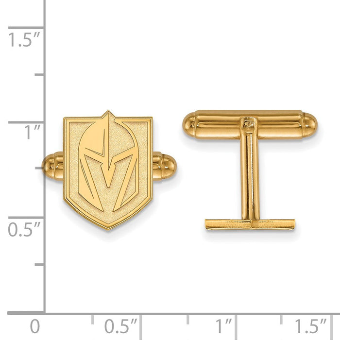 Vegas Golden Knights SS 14k Yellow Gold Plated Cuff Links - Vegas Team Store