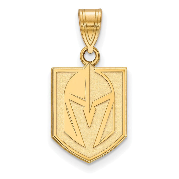 Vegas Golden Knights SS 14k Yellow Gold Plated MD Pendant - Vegas Team Store