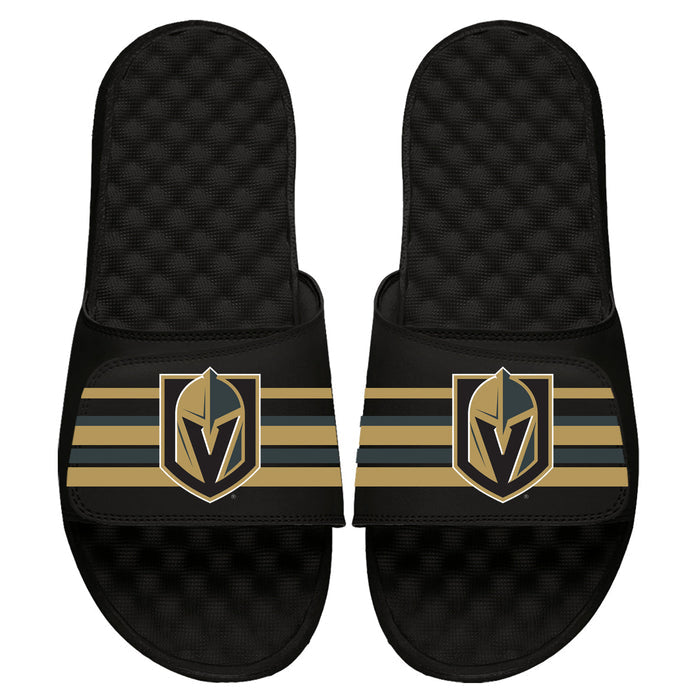 Vegas Golden Knights Stripes Slides - Vegas Team Store