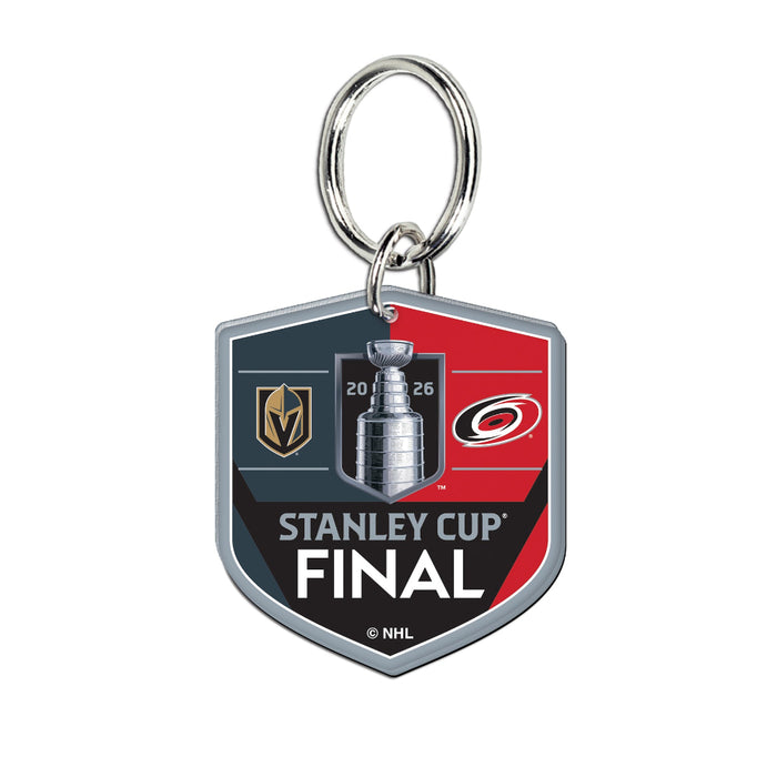 Vegas Golden Knights vs. Carolina Hurricanes 2026 Stanley Cup Final Match-Up Keychain