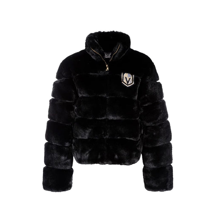 Vegas Golden Knights Women's Faux Fur Bomber Jacket - Vegas Team Store