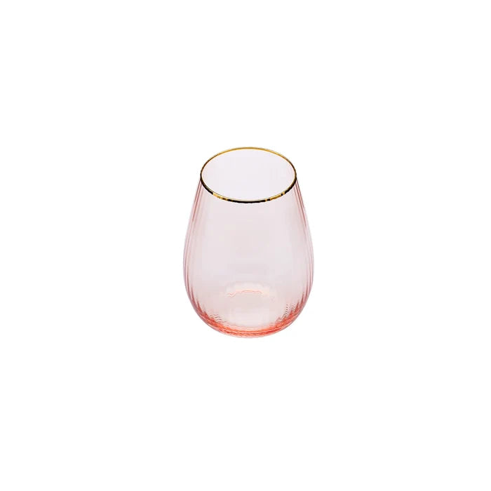 Verre à eau Karaca Gemma, 550 ml, couleur saumon