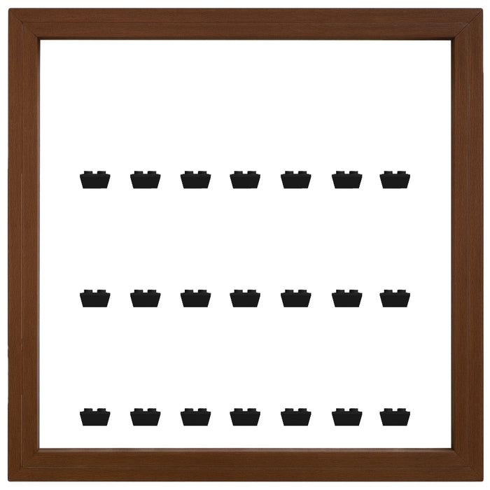 Walnut Small Display Frame for Lego® Minifigures