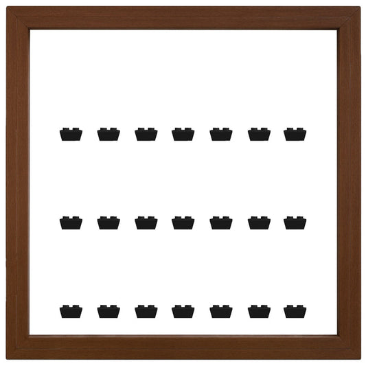 Walnut Small Display Frame for Lego® Minifigures
