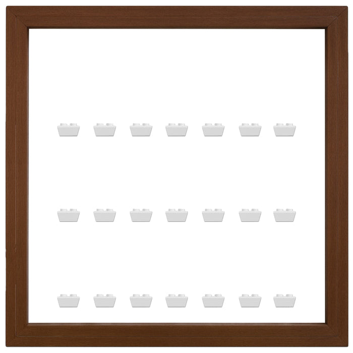 Walnut Small Display Frame for Lego® Minifigures