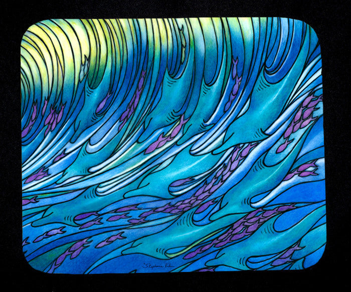 Waves of Dolphin Mousepad