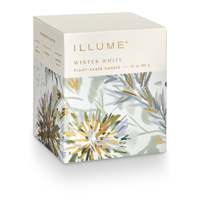 Winter White Refillable Boxed Glass Candle