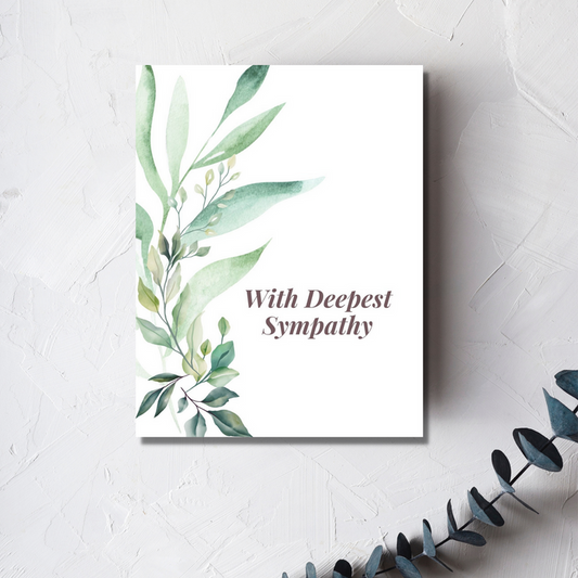 With Deepest Sympathy Greeting Card