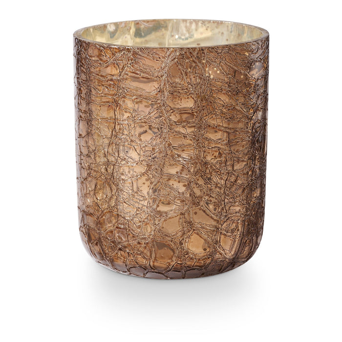Woodfire Small Boxed Crackle Glass Candle - Illume Candles - 46280119000