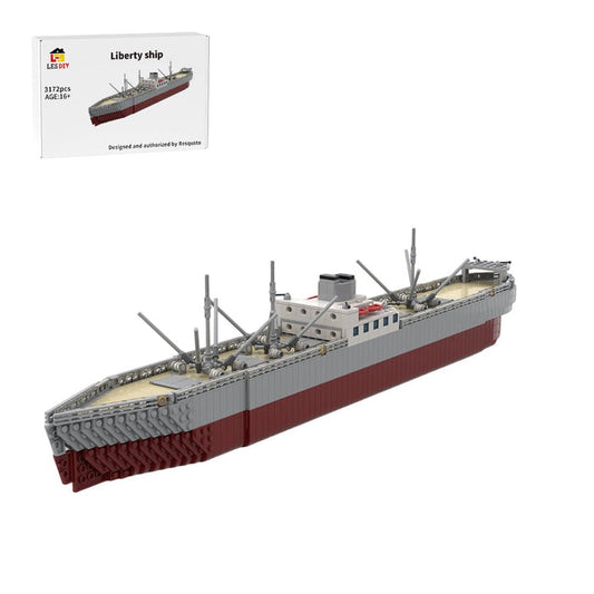 WWII Liberty Cargo Ship Klemmbausteine - LesDiy - Klemmbausteine