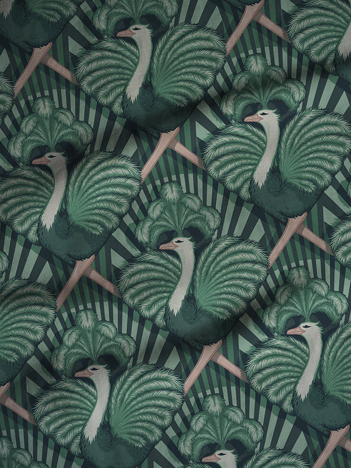 Zsa Zsa 'Bottle Green' Linen Sample
