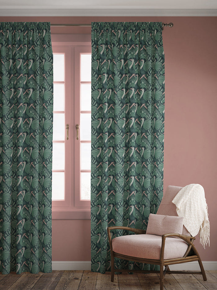 Zsa Zsa 'Bottle Green' Linen Sample