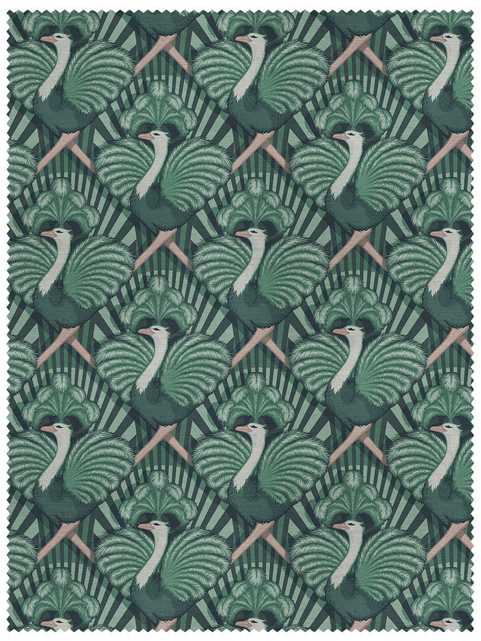 Zsa Zsa 'Bottle Green' Linen Sample